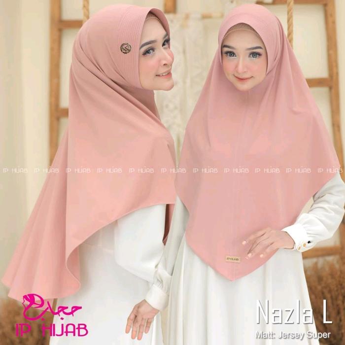jilbab instan Bergo IP Nazla jersey premium