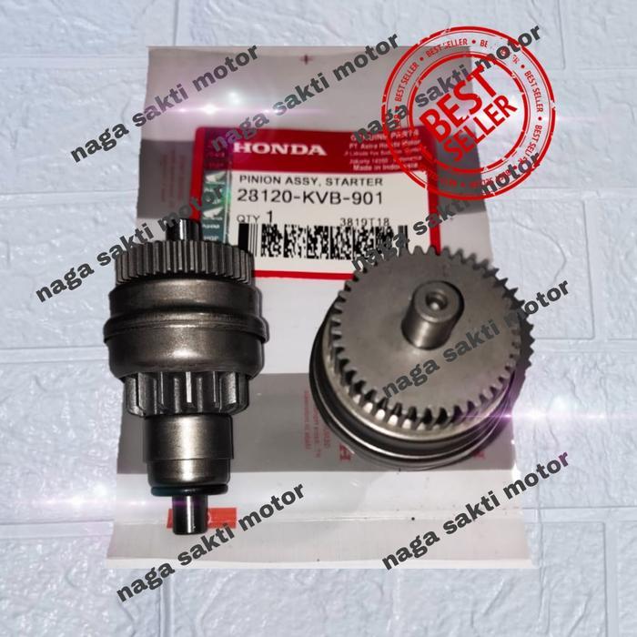Granat Gigi Pinion Stater Starter Gear Assy Honda Vario 110 Karbu Beat Karbu Scoopy Spacy Karbu KVB