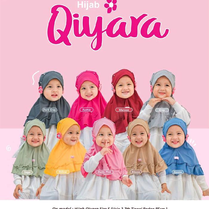 jilbab qiyara | hijab qiyara | jilbab anak| hijab anak | jilbab pompom