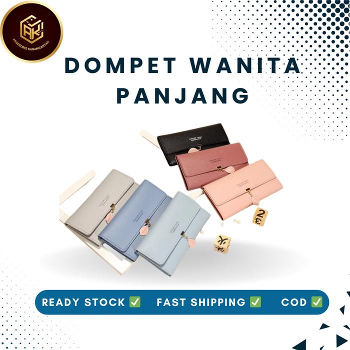 Dompet Wanita dompet panjang Impor dompet wanita Panjang Tipis