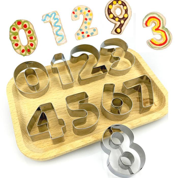 1 Set Stainless Steel Number 0-9 Capital Letter A-Z Bakery Jewelry
