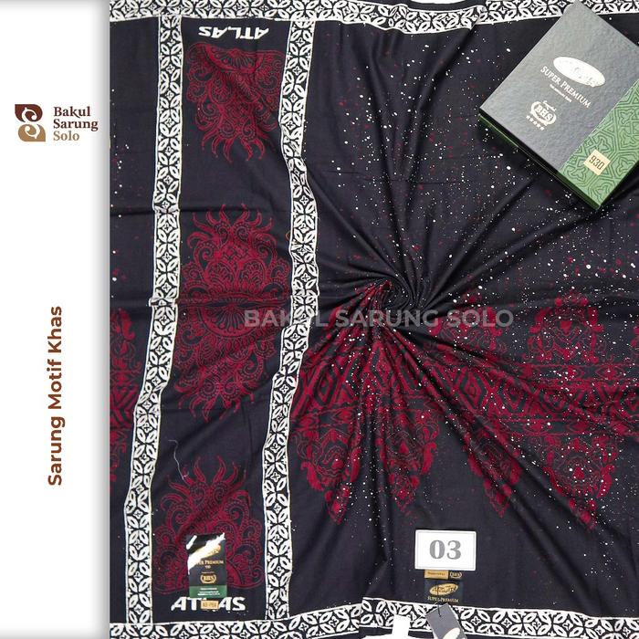 Sarung ATLAS Super Premium 930 935 Gold Silver Dobby Motif Khas BHS Batik