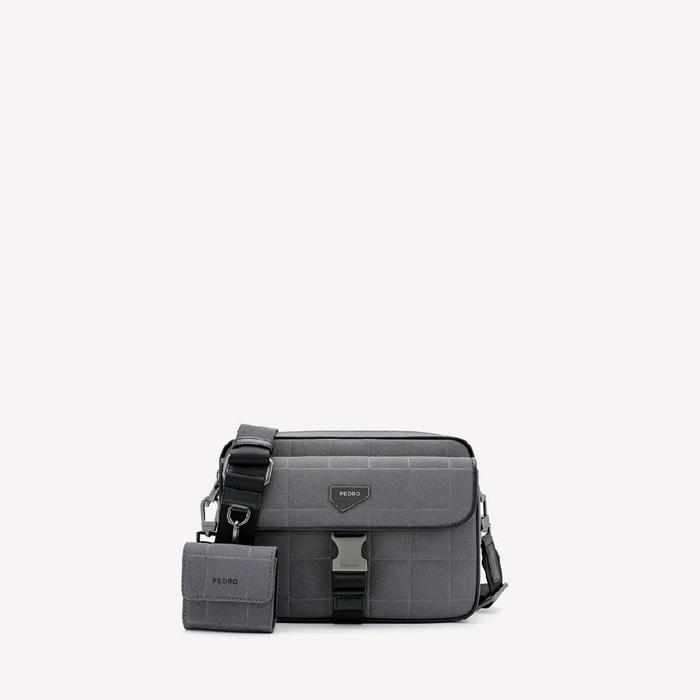 Pedro mens sling bag - grey nilon PM2-26320223-3_GRY.NY_S