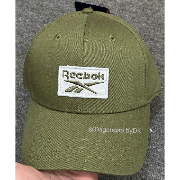 Topi Reebok Running Original 100% Hijau Army