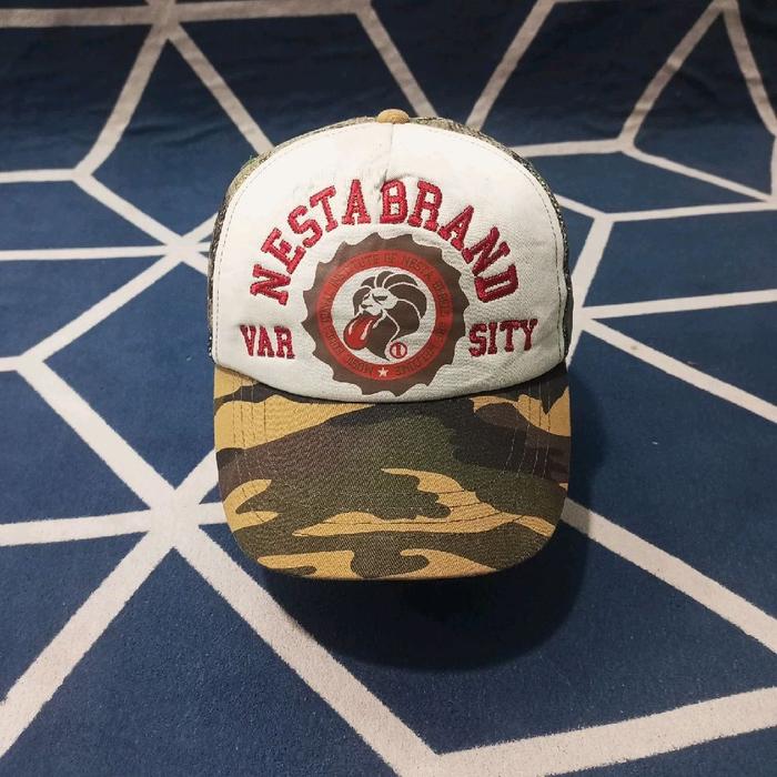 topi tracker pria jaring camo baseball NESTA BRAND