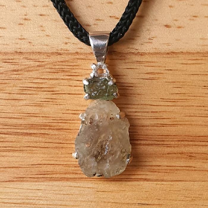 HANDMADE LIONTIN LIBYAN MOLDAVITE