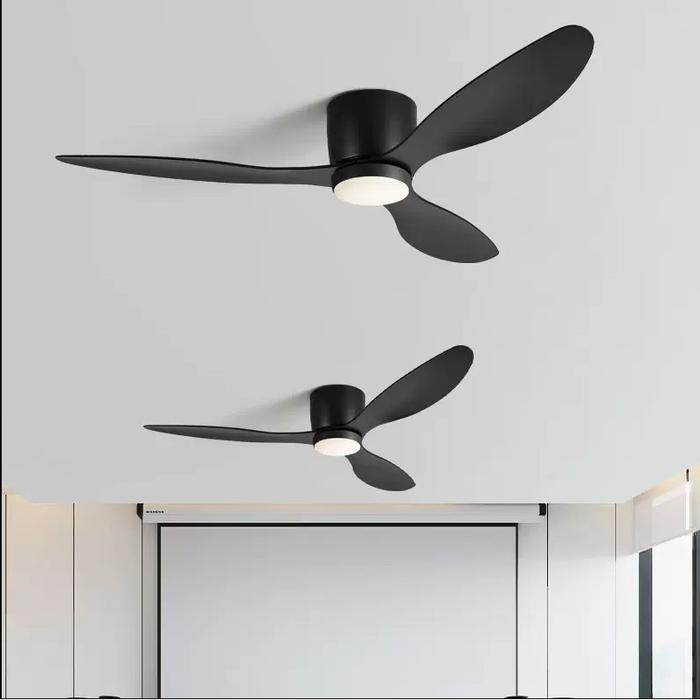 Kipas Angin Gantung Lampu Tri Color Ceiling Fan - YN-45 Hitam