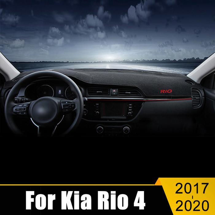 For Kia Rio 4 X-Line K2 2017 2018 2019 2020 Car Dashboard Cover Mats
