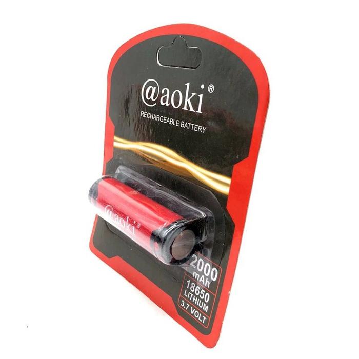 BATERAI LITHIUM-ION 18650 AOKI ORI - UNTUK SENTER - EMERGENCY