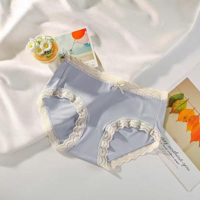 MS 5pcs warna BS 333 celana dalam wanita  Kain Sutra Es Bahan Unik Cocok Untuk Kebutuhan Sehari-hari