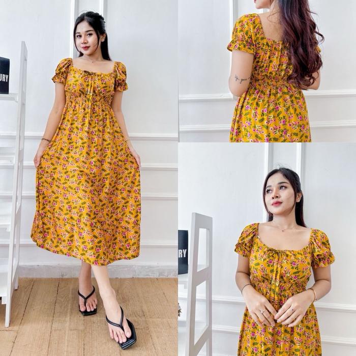 DASTER CARMILA // Dress Carmila // Daster Serut Dada // Daster Rayon // Daster Bali // Daster Bali P