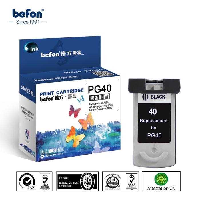 befon Compatible 40 Ink Cartridge Replacement for Canon PG40 PG-40 PG