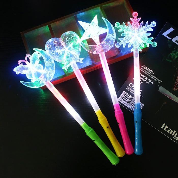 Tongkat Peri Lampu Led Stik Warna Bintang Ajaib Lampu Light Stick Warni Mainan Anak Konser Pesta