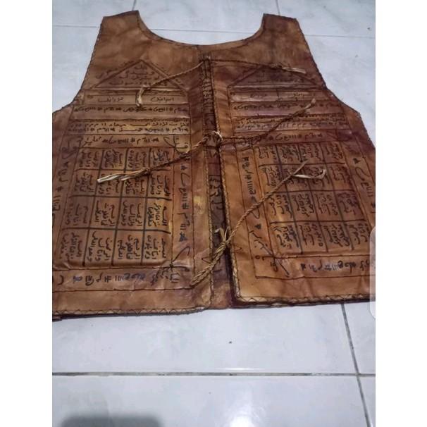 rompi rajah kulit asli Pria Tebal