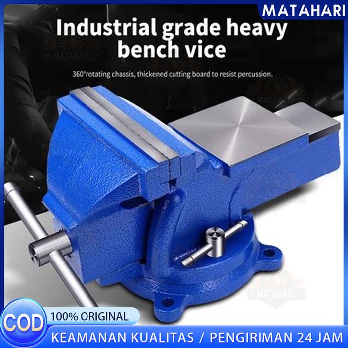 Catok Paron 4 Inch Heavy Duty - Ragum Duduk Bench Vise / Catok Clamp 5'' / catok paron / Ragum Klem