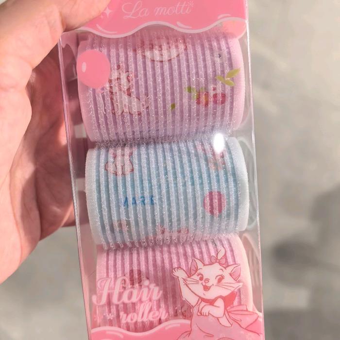 LA MOTTI HAIR ROLLER TRIO DISNEY MARIE 3PC. HAIR ROLLER MARIE CAT 3PC. TULONG RAMBUT 3PC. GULUNGAN R