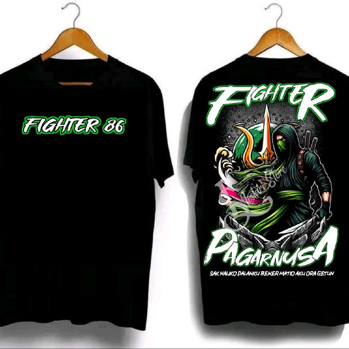 Kaos Jemper Pendekar Pagar Nusa Coton Combed Pria/Wanita - Hitam - Atasan, Motif, Top, Distro, Sweat