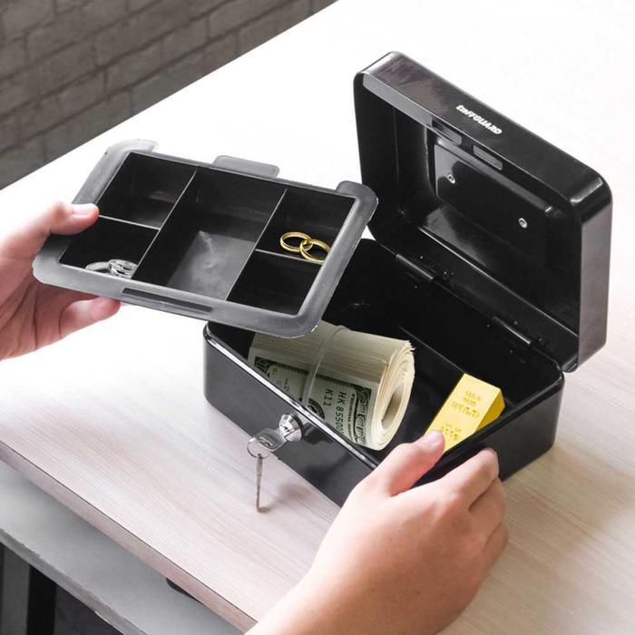 Kotak Uang Brankas Dokumen Cashbox Key Lock KK750