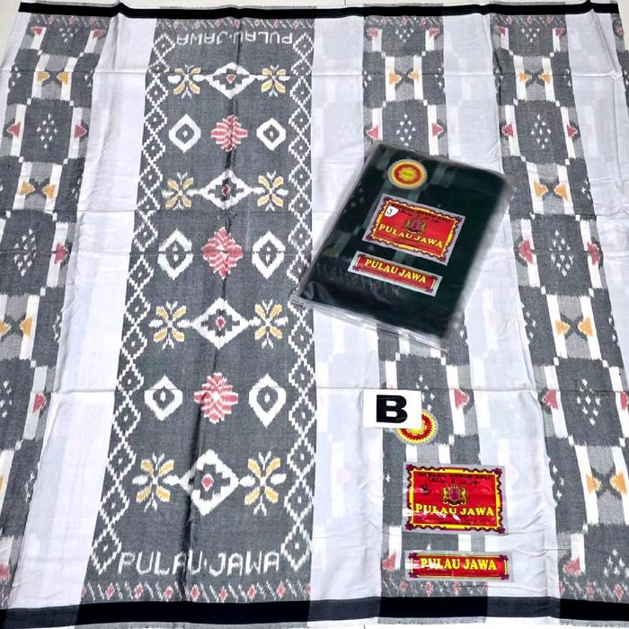 Sarung Goyor Pulau Jawa Merek Pulau Jawa Fiber Goyor Motif MGT Jentil/Liris Ukuran Standar