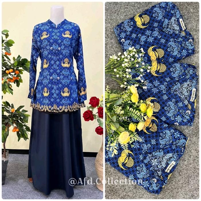 GAMIS BATIK KORPRI BARU 2022 /SERAGAM BATIK KORPRI GURU KATUN KANCING Toyobo • simpel