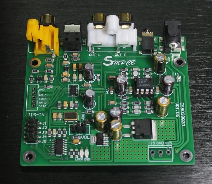 New ES9038 Q2M DAC DSD decoder board supports IIS DSD 384KHz coaxial