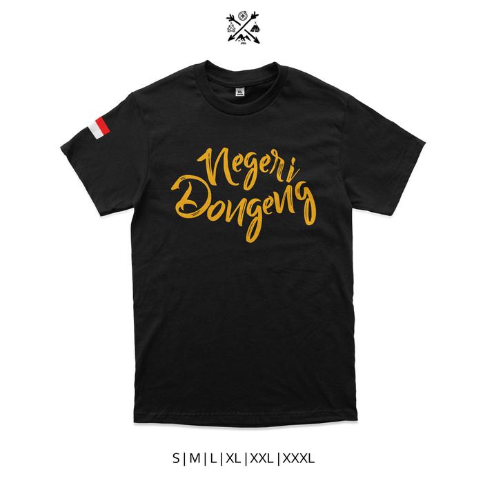 kaos negeri dongeng tshirt negeri dongeng combed 24s Tebal