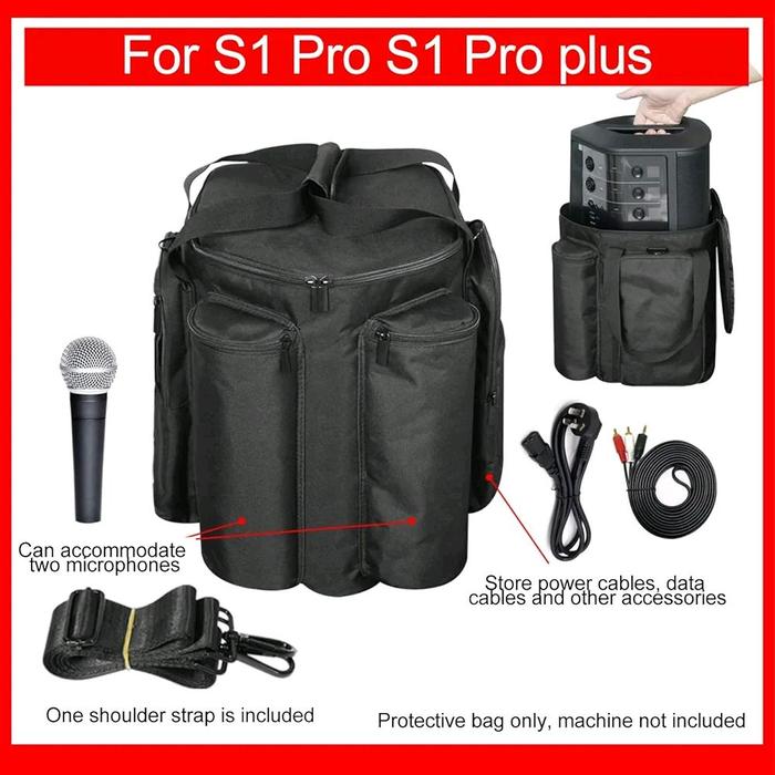 Bose Tas S1 Series Sofcase Bag Limited Edition Bos S1 Pro Plus Spiker Bag Dengan Tali Bahu Satu