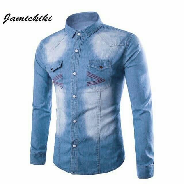 Kemeja Jeans Robin 2 Warna