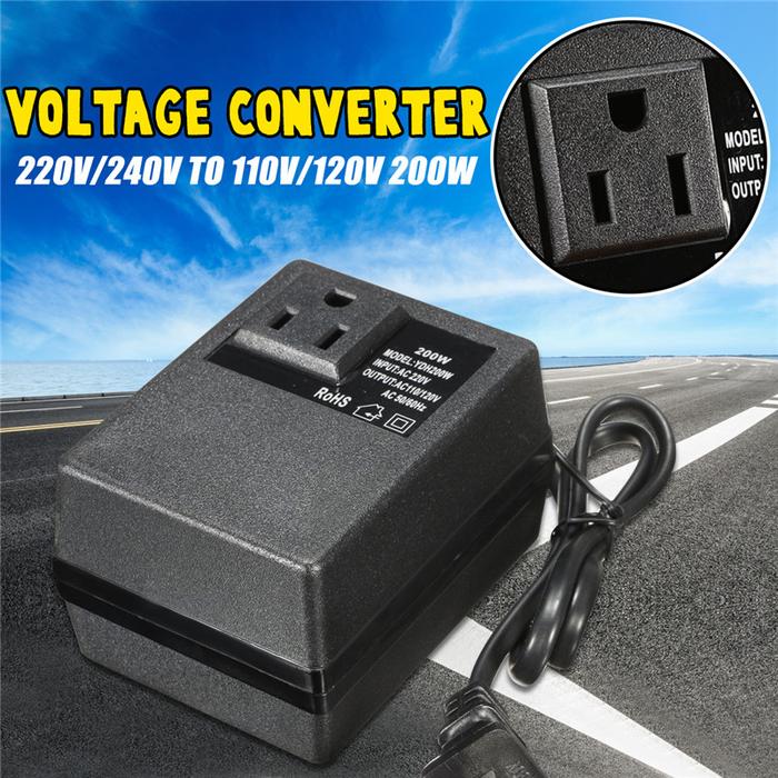 Konverter Daya Travel Internasional Elektronik 220V 240V 110V 120V Ke