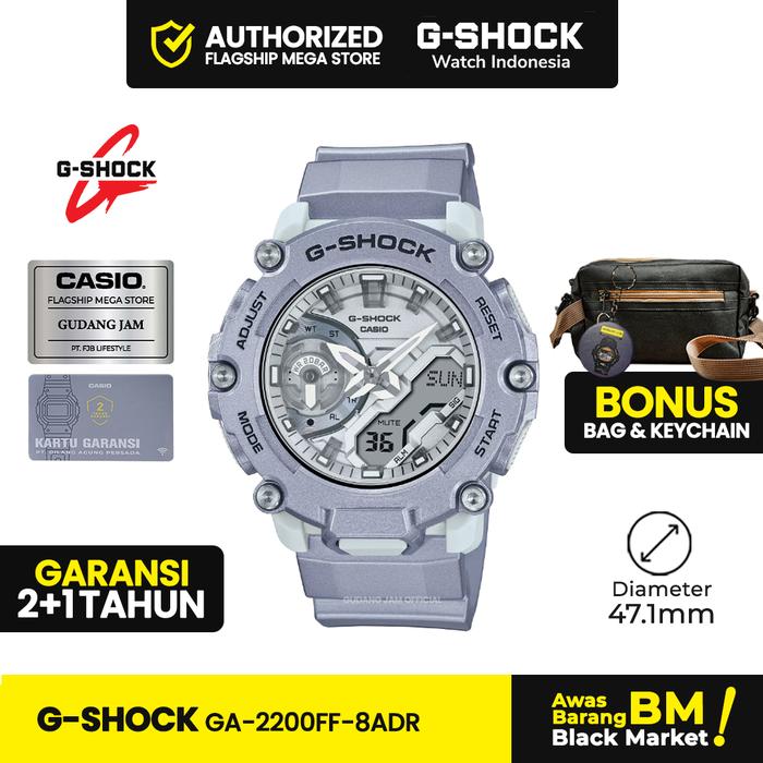 G-Shock GA-2200FF-8ADR  | Jam Tangan Wanita Cewek | Analog Digital | Anti Air | Original | Casio G-S