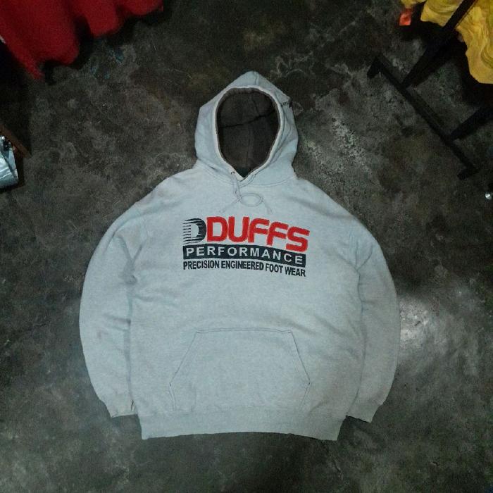 VINTAGE DUFFS SKATEBOARDING HOODIE GREY