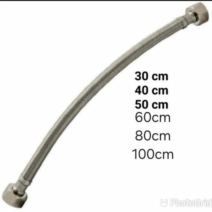 flexible hose flexible anyam selang air panas dingin 1/2 augusto