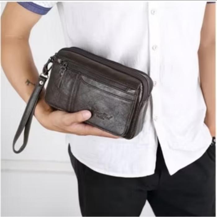 Clutch Handbag Kulit Cheer Soul 2249 Tas Tangan Pria Import Tas Hp Dompet Hp