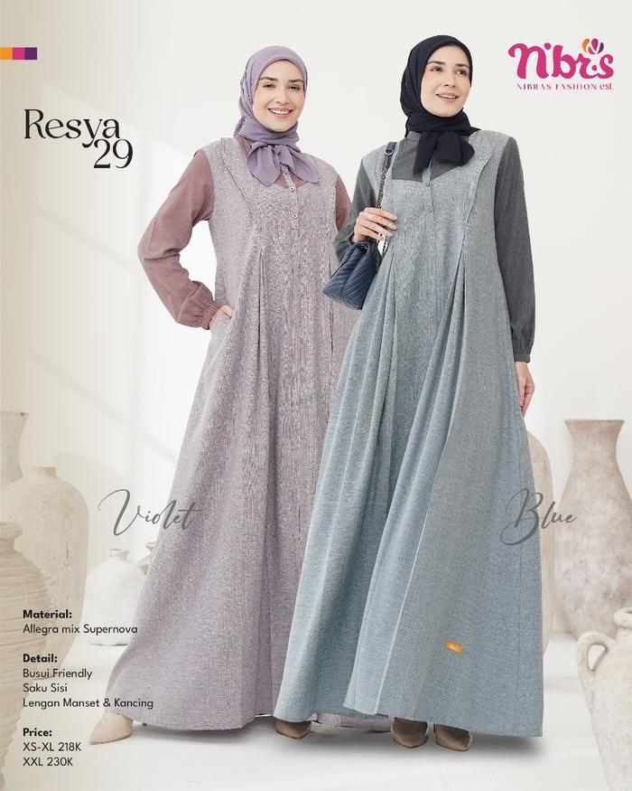 Nibras gamis terbaru Resya 29 series