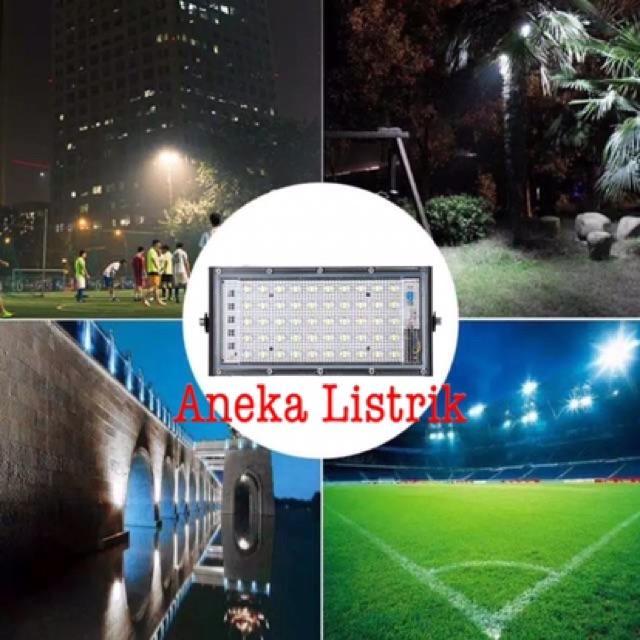 LAMPU SOROT / TEMBAK LED SLIM 50 WATT / 50W / SLIM LED FLOODLIGHT50 WATT AC 220V