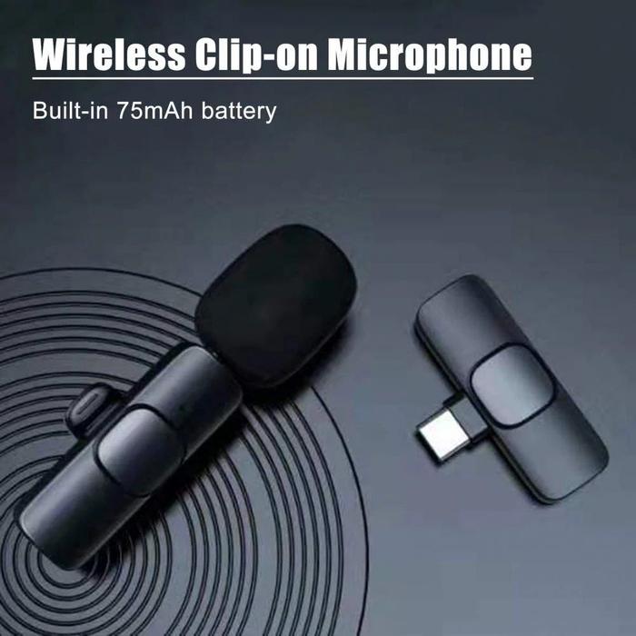 K8 Microphone Mic Clip On Youtuber Wireless Usb/Mic Youtuber bluetooth ( BINTANG ACC )