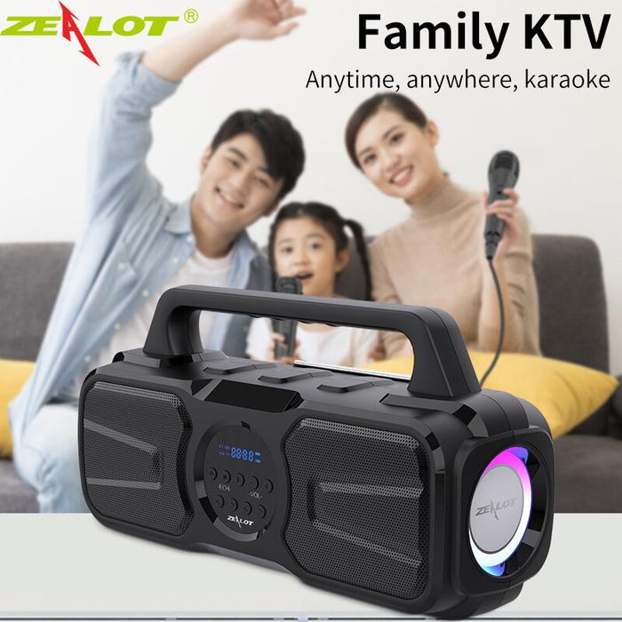 Zealot P2 Speaker Bluetooth Tenaga Surya Besar, Speaker Bluetooth