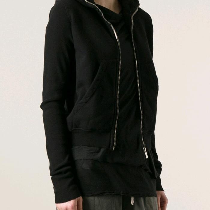 hoodie zipper rick owens keren