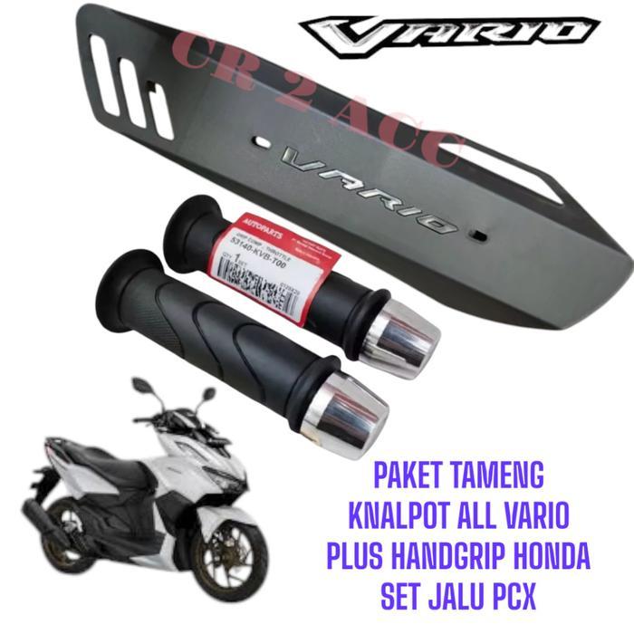 Vario tameng knalpot pelindung knalpot plus Handgrip set Jalu stang pcx