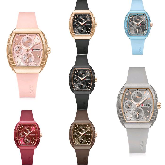 Expedition 6782 BFR Jam Tangan Wanita Analog Strap Rubber Original