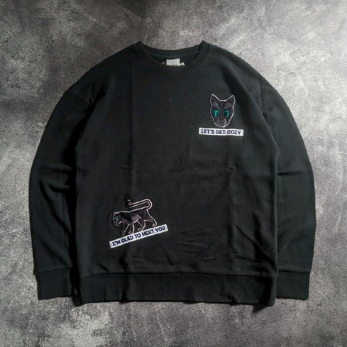 Crewneck Jacket Pancoat Animals Second Thrift Original