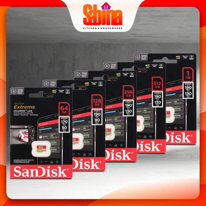 Kartu Memori Micro Extreme microSDXC V30 A2 U3
