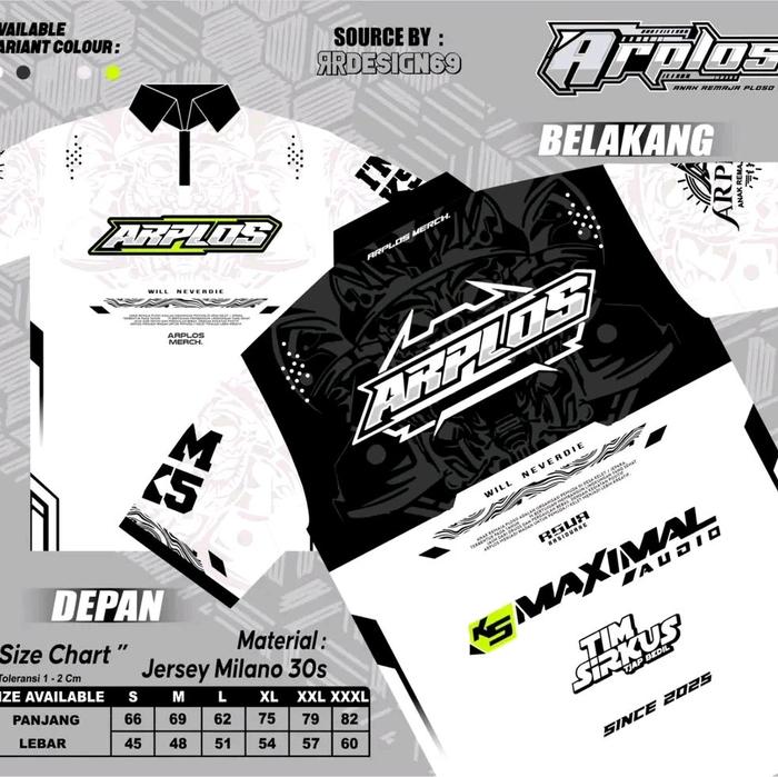 jersey k5 maximal ft arplos jepara Baju