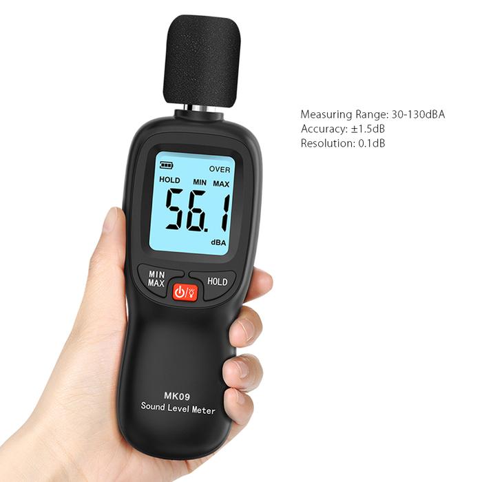 SLM01 Sound Level Meter 30-130dB(A) LCD Digital Sound Level Meter