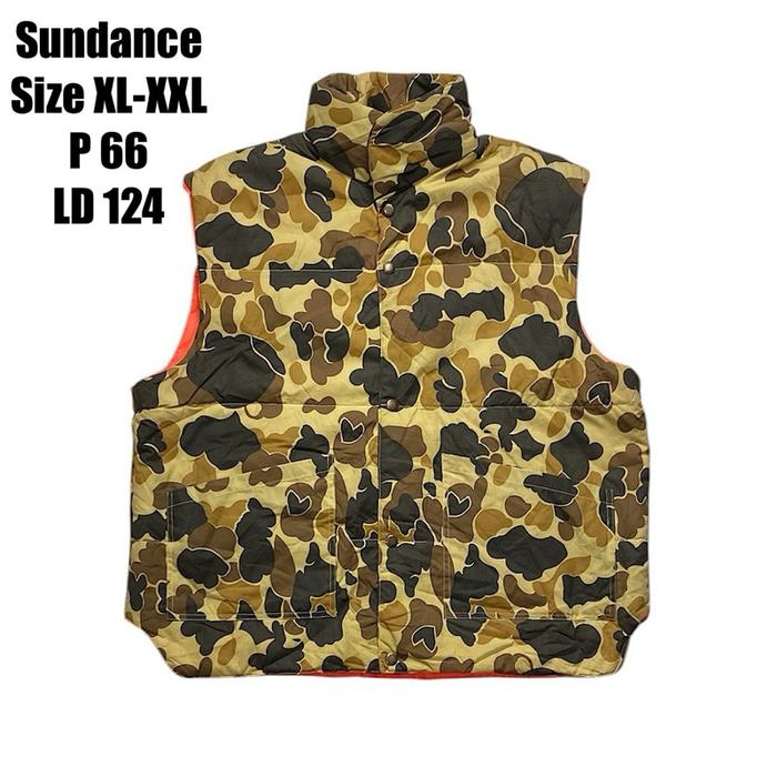 Sundance camo puffer vest rompi second