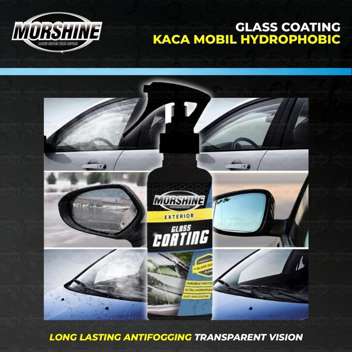 MORSHINE Glass Coating Kaca Mobil Hydrophobic Daun Talas helm 250ml