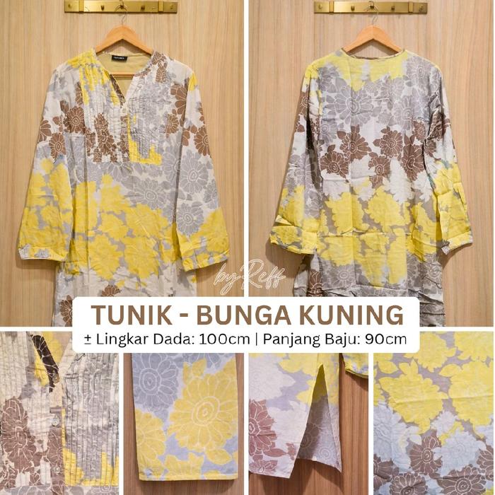 ​[PRELOVED] Tunik – Bunga Kuning