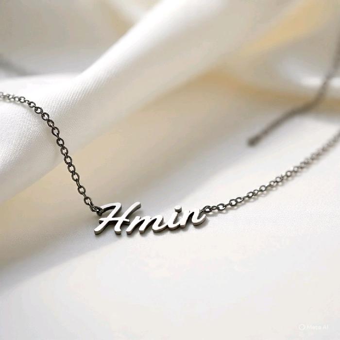 aksesoris kalung nama Hmin