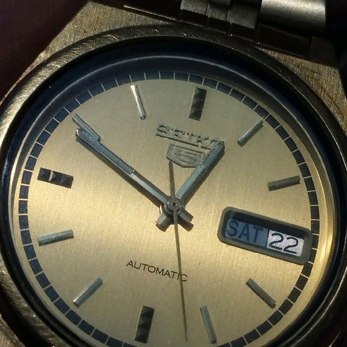 Seiko otomatis vintage 7009-3070 dial mulusss like new Mikron/ Lapis emas tebal utuh layak di koleks