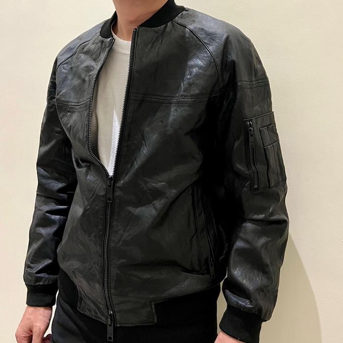 Leather Jacket Jaket Kulit Asli Domba Bomber Ma1 DKNY Second Preloved